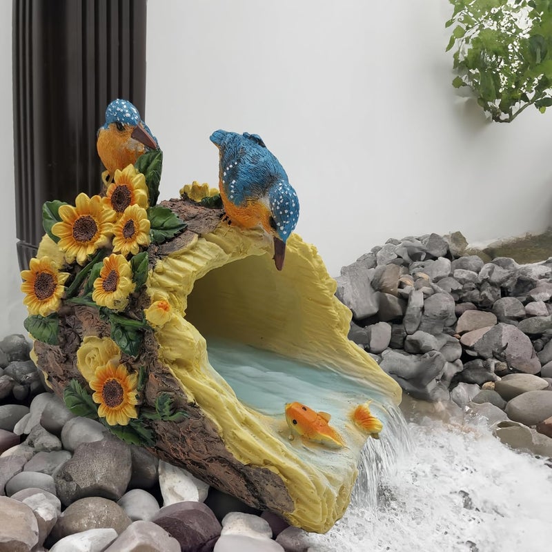 Euiroet Hummingbird Gutter Extender Diverter, Decorative Downspout Extensions, Splash Block, Eco-Friendly Resin, 3"x4" Downspouts, Unique Garden Statue Ornament, Ideal Outdoor Decor Gift - Image 4